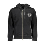 La Martina Black Cotton Men Sweater