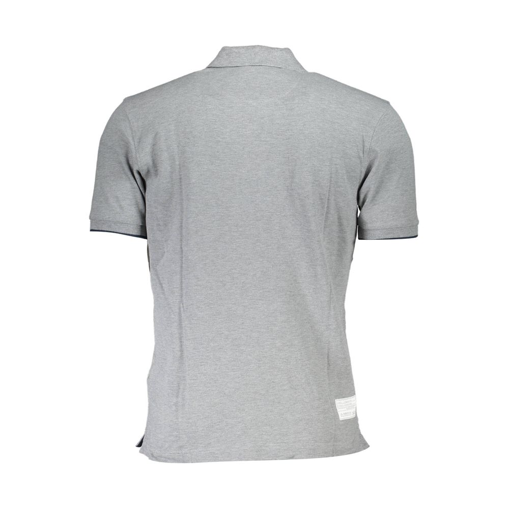 Back view of La Martina Brown Cotton Men Polo Shirt featuring elegant design and superior craftsmanship.