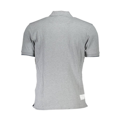 Back view of La Martina Brown Cotton Men Polo Shirt featuring elegant design and superior craftsmanship.