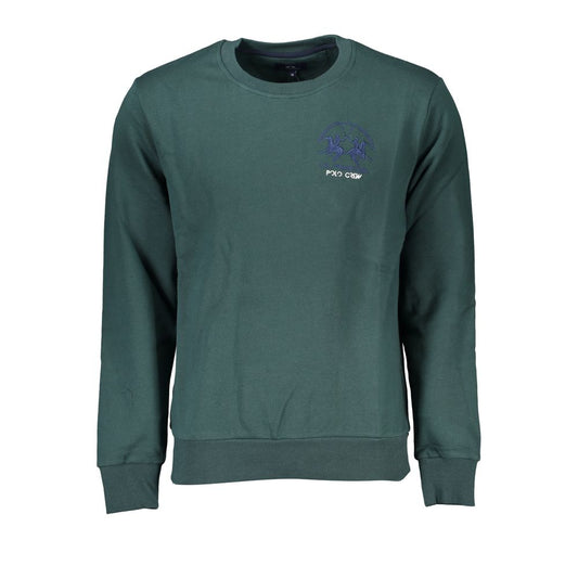La Martina Verde Cotton Men Sweatshirt