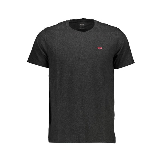 Levi's Brown Cotton Men T-Shirt with classic crew neck and short sleeves, displaying iconic Levi's logo for a stylish look.