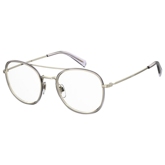 Levi's Purple Metal Frames in lilac color, unisex design, size 52/21/145 mm, stylish eyewear for a modern look.