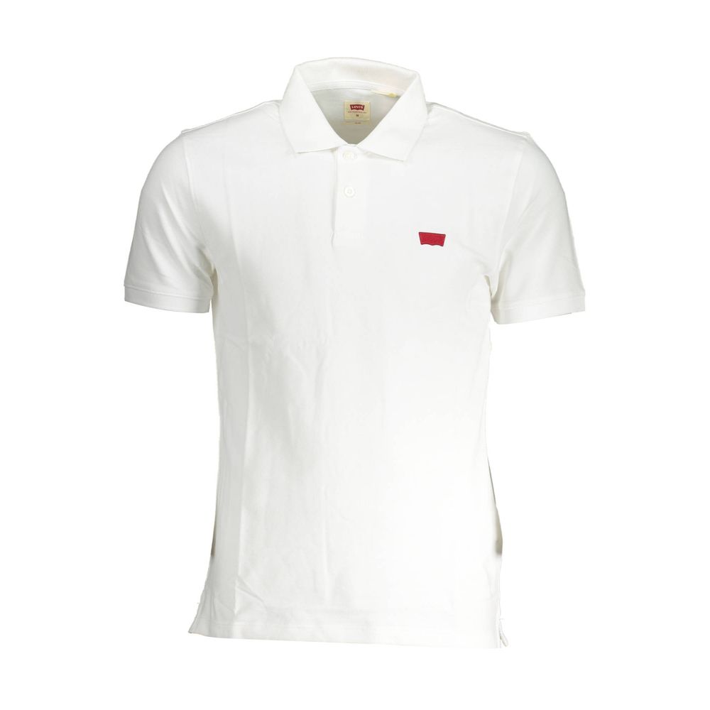 Levi's White Cotton Polo Shirt