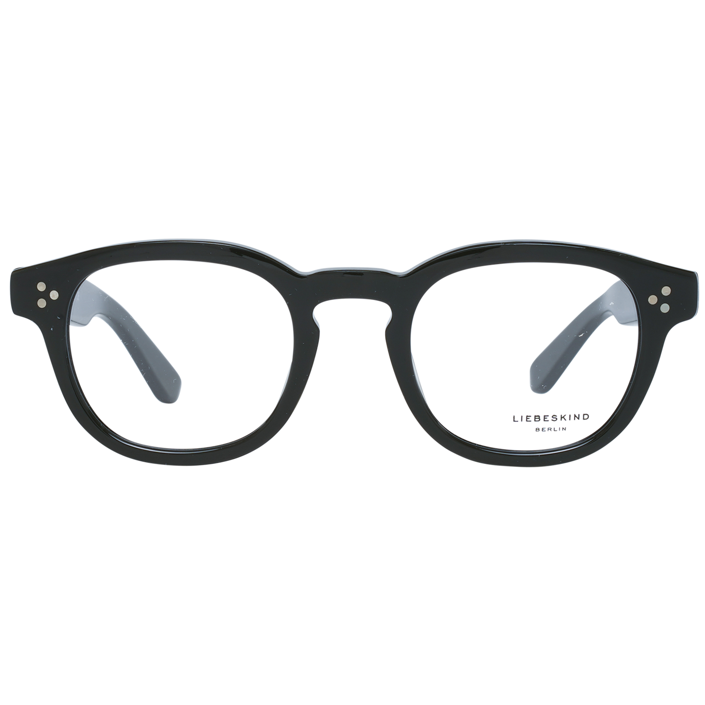Liebeskind Chic Black Rectangle Designer Frames for women, sleek and elegant, made from durable plastic, sophisticated Italian design.