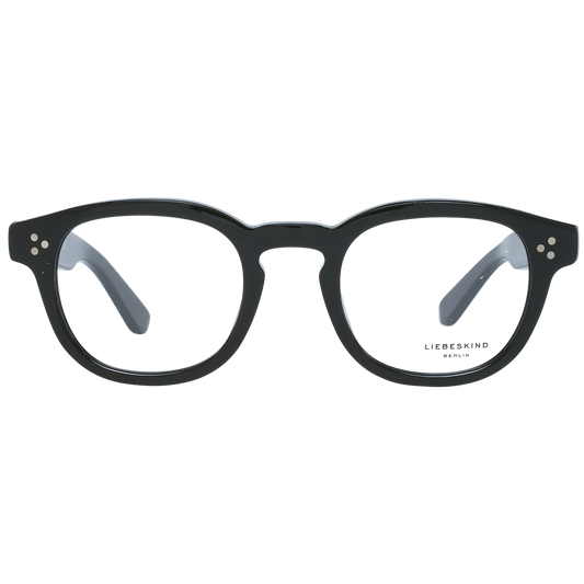 Liebeskind Chic Black Rectangle Designer Frames for women, sleek and elegant, made from durable plastic, sophisticated Italian design.