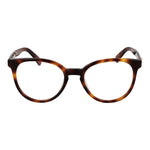 Longchamp Brown Women Glasses Frame with full-rim cellulose acetate material, panto style, 51-19-140 size, includes branded case.