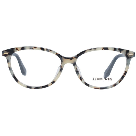 Longines Multicolor Women Glasses Frame in cat eye style with full-rim multicolor plastic frame and demo lenses.