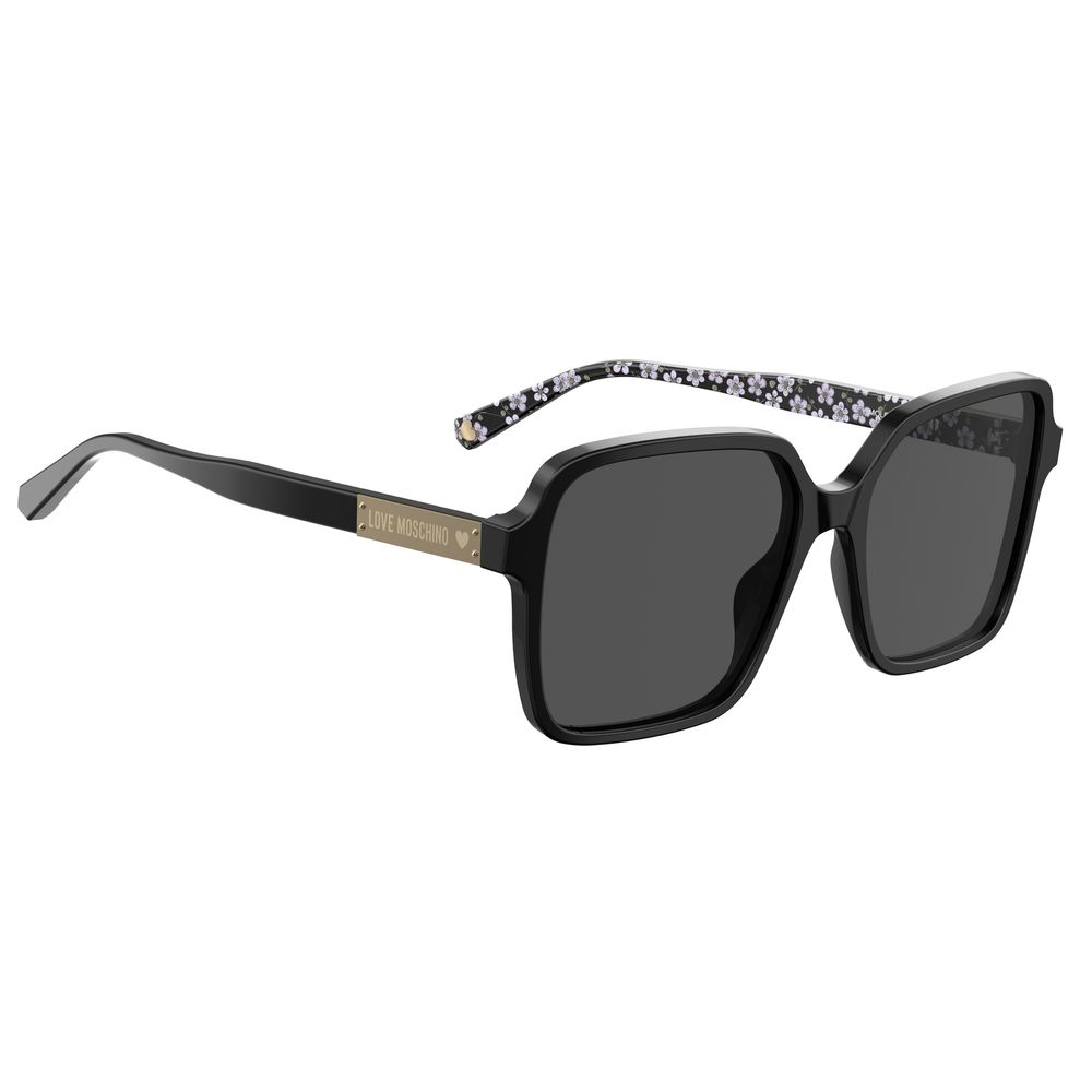 Love Moschino Black Acetate Sunglasses