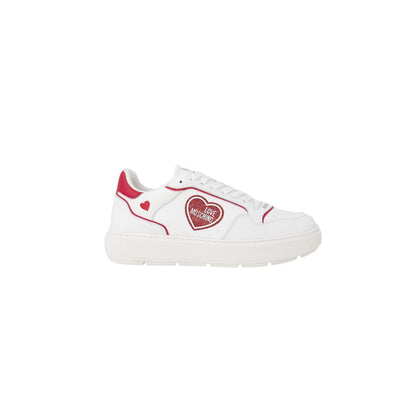 Love Moschino Red Polyethylene Low Top Sneakers