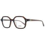 Lozza Brown Unisex Glasses Frame in acetate, full-rim rectangle style with demo lenses, includes branded case.