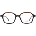 Lozza Brown Unisex Glasses Frame in full-rim acetate, rectangle style, with brown demo lenses. Size 50-18-145.