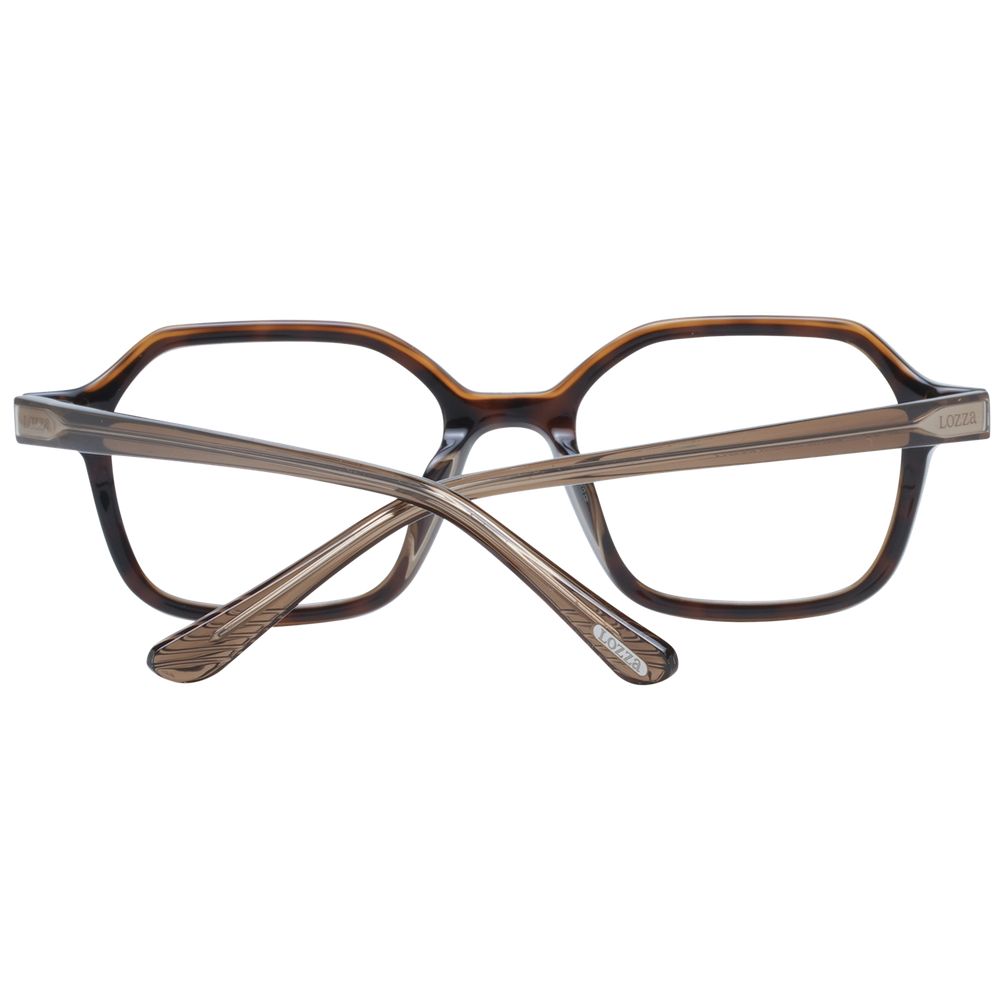 Lozza Brown Unisex Glasses Frame, full-rim acetate, size 50-18-145.