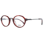 Lozza Burgundy Unisex Glasses Frame, full-rim design with metal and plastic material, 48-23-140 size, burgundy color, includes branded case.