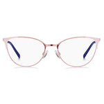 Front view of M Missoni Multicolor Metal Frames with pink lenses and blue temples