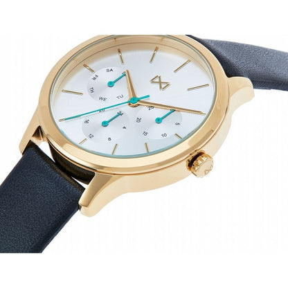 MARK MADDOX - NEW COLLECTION Mod. MC7103-07 ladies quartz watch with multifunction dial and mineral case, gold-tone 35mm, 5 ATM water resistance.