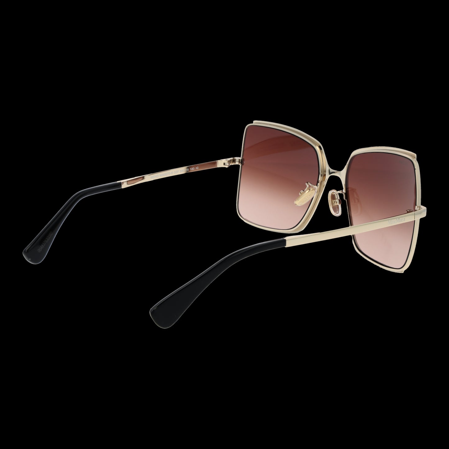 MAX MARA MOD. MM0070-H 5832F sunglasses for ladies with gold frame and gradient lenses