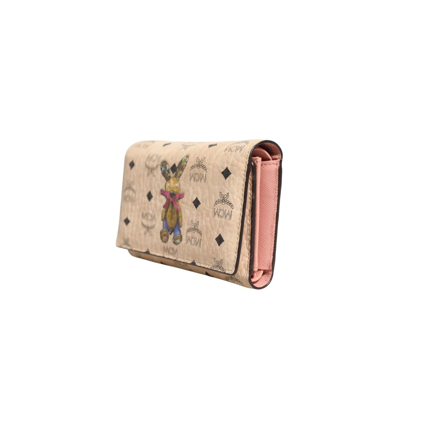 MCM Visetos Rabbit Compact Wallet