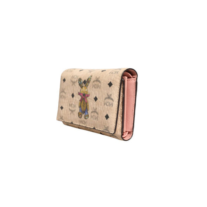 MCM Visetos Rabbit Compact Wallet