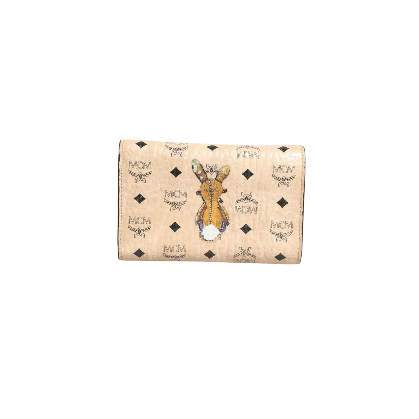 MCM Visetos Rabbit Compact Wallet