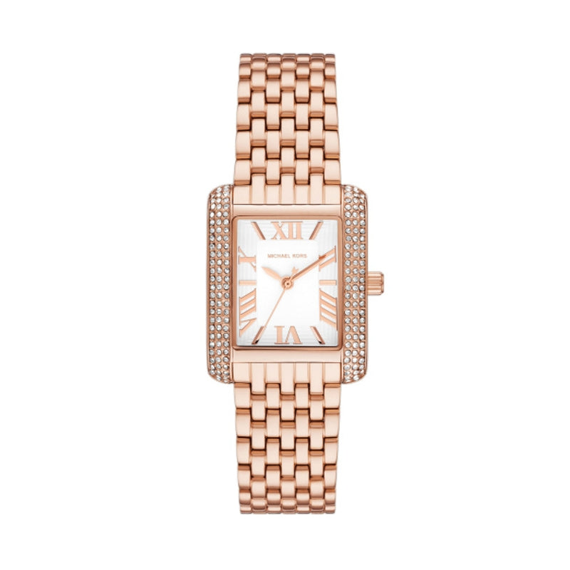Luxury rose gold quartz ladies watch - MICHAEL KORS WATCHES Mod. MK4743, water resistant, 33mm case, mineral dial, stainless steel strap.