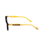 Side view of MINIONS MOD. MIN22022 optical frame made of acetate, featuring unique yellow and black design.