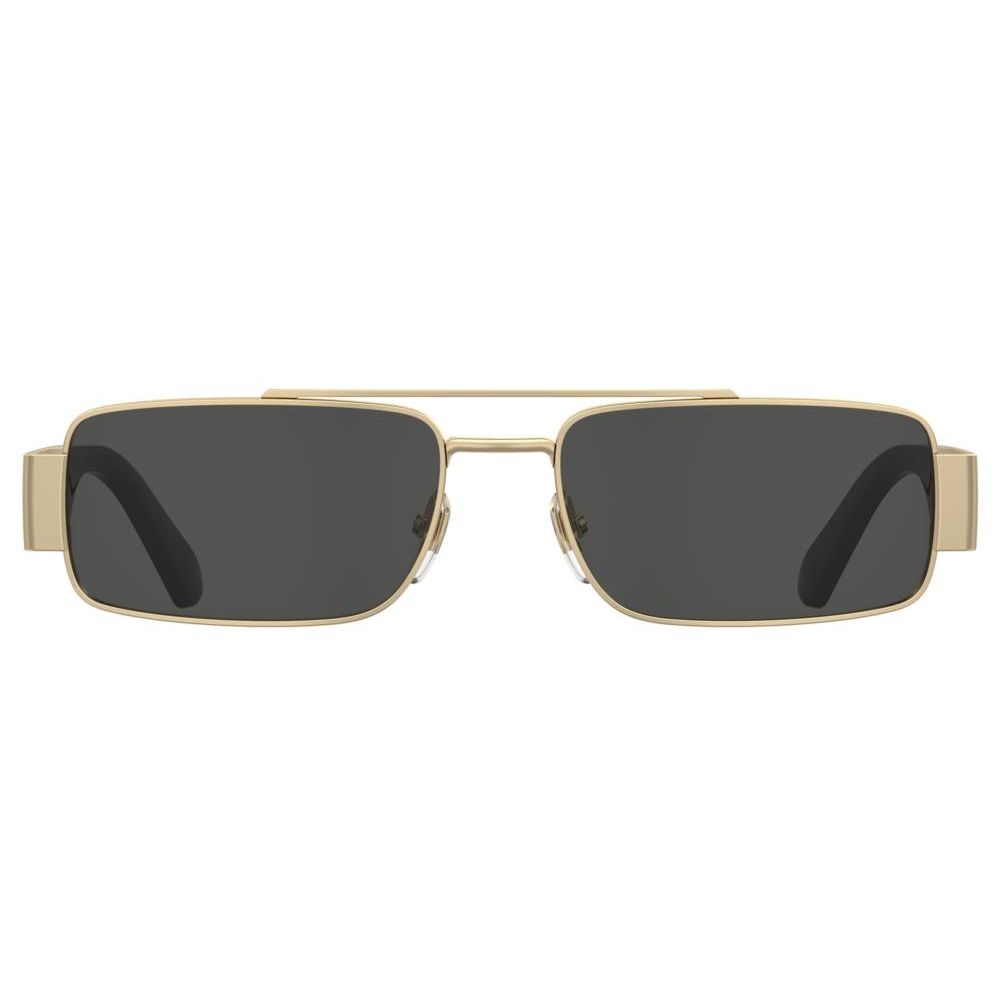 MOSCHINO MOD. MOS184_S unisex metal sunglasses featuring a sleek design and dark lenses in a fashion-forward style.