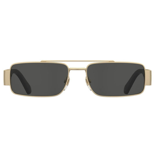 MOSCHINO MOD. MOS184_S unisex metal sunglasses featuring a sleek design and dark lenses in a fashion-forward style.