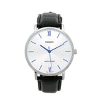 CASIO COLLECTION Mod. MINIMAL. LEATHER - BLACK WATCHES