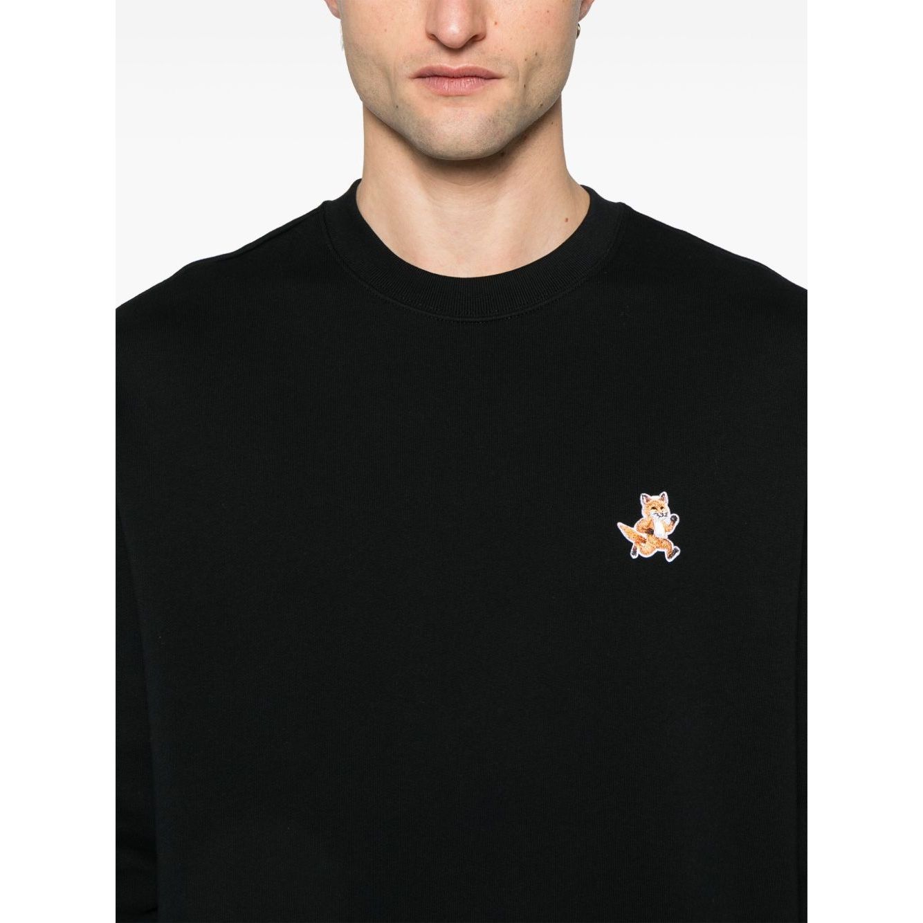 Maison Kitsuné Maison Kitsune speedy fox patch comfort sweatshirt