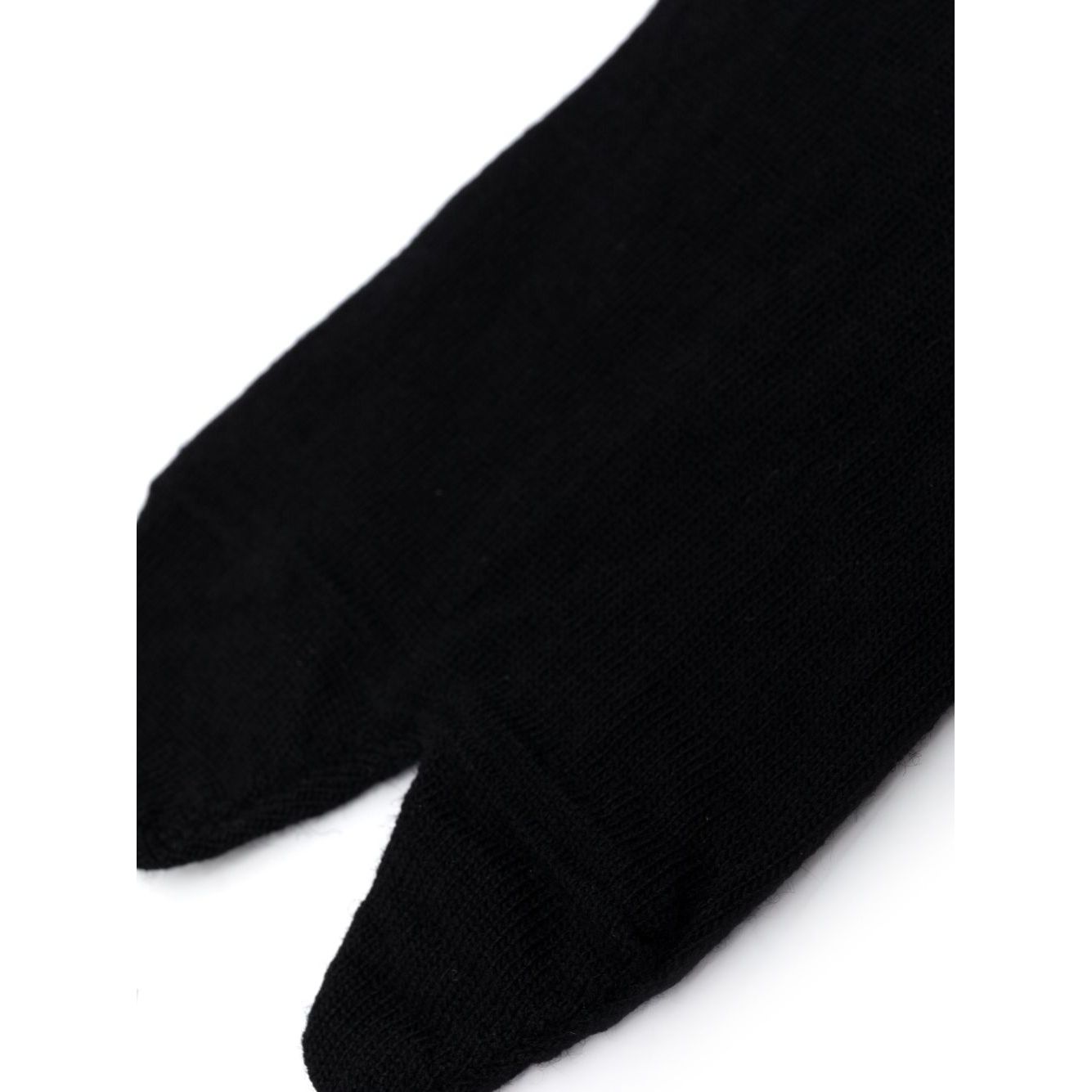 Maison Margiela Underwear Black Tabi wool socks, black wool blend stretch design