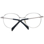 Maje Black Women Glasses Frame, full-rim round style, metal black frame with demo plastic lenses, size 55-19-140 suitable for women.