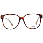 Maje Brown Women Glasses Frame in acetate with full-rim square style, demo lenses, 54-16-140 size, includes branded case.