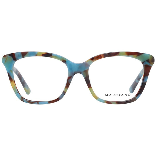 Marciano by Guess Multicolor Women Glasses Frame, acetate and metal, square full-rim design, 53-17-140 size, demo lenses.