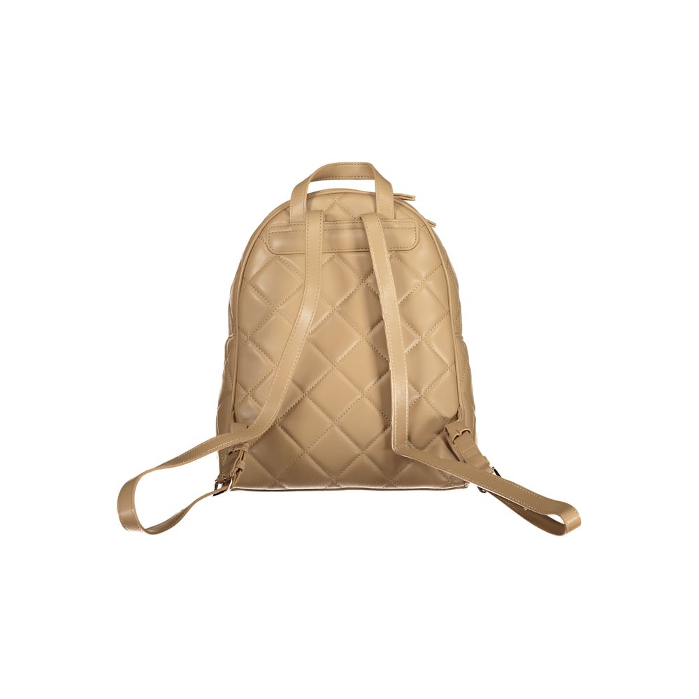 Mario Valentino Beige Polyurethane Women Backpack