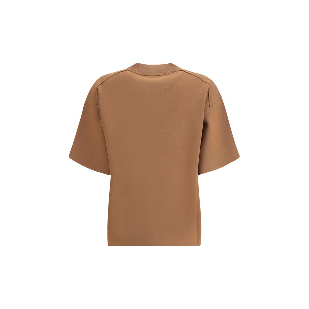 Max Mara Brown Polyester T-Shirt