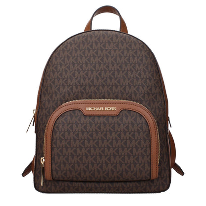 Michael Kors Brown Fabric Backpack
