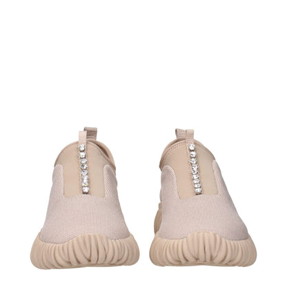 Miu Miu Beige Fabric Sneakers