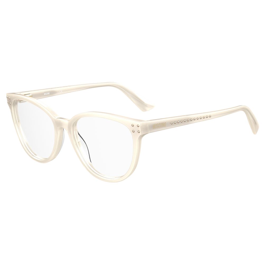 Moschino Cream Acetate Frames, pearlivor color, women's eyewear MOS596-5X2 with a size of 54/17/140 mm.