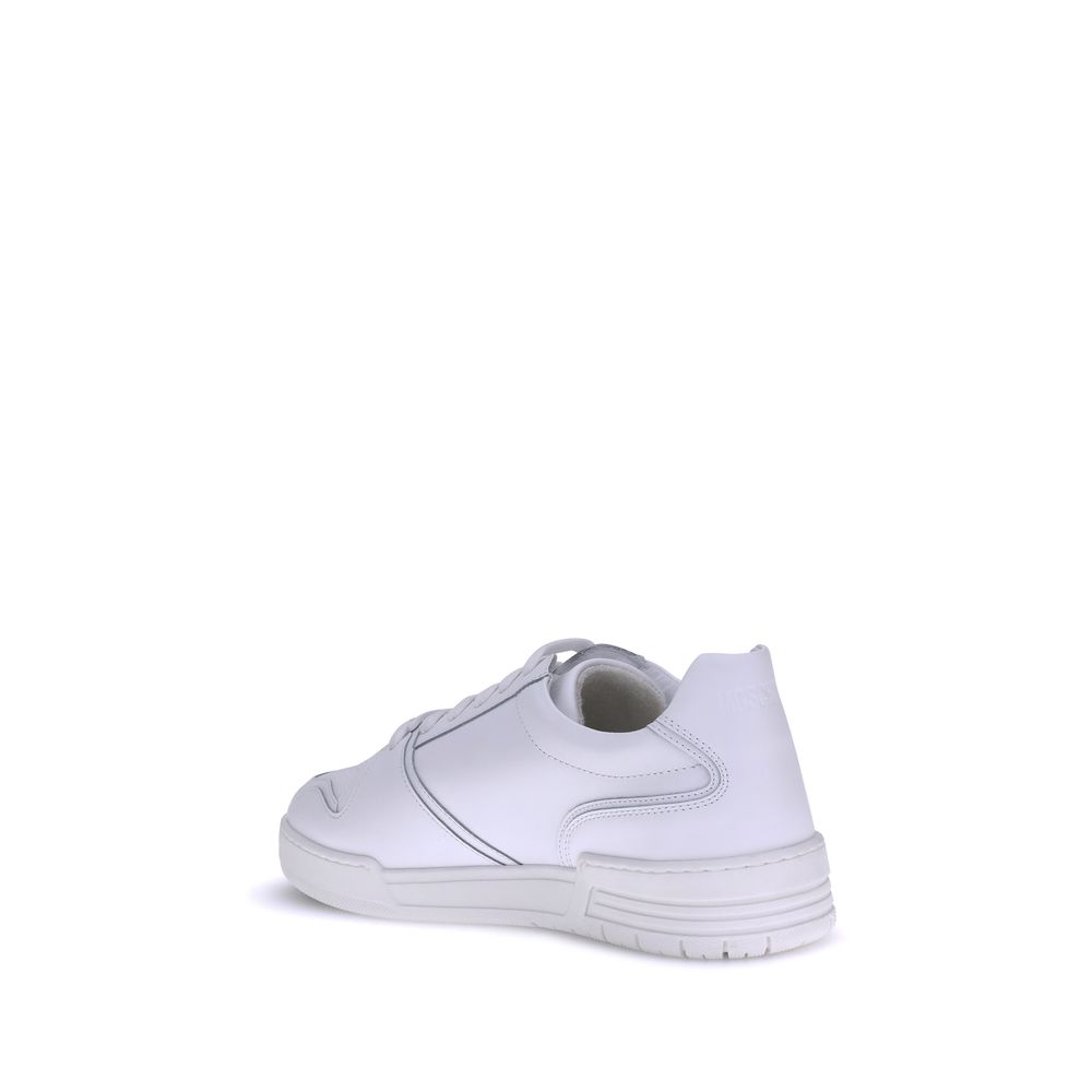 Moschino White Rubber Low Top Sneakers