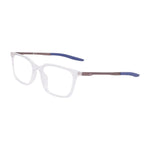 Gent's eyeglasses NIKE MOD. NIKE 7227 in clear frame with blue and brown temples, stylish design for men.