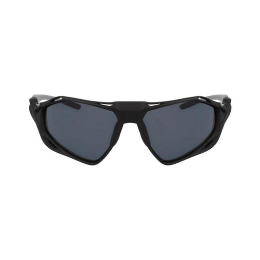 NIKE MOD. NIKE ZEUS RISE IF1120X unisex sunglasses with black frame and dark lenses, front view.
