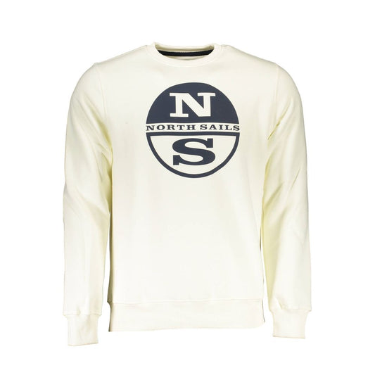 North Sails Bianco Cotton Men Sweatshirt North Sails