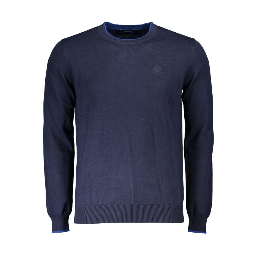 North Sails Blue Organic Cotton Men Sweater