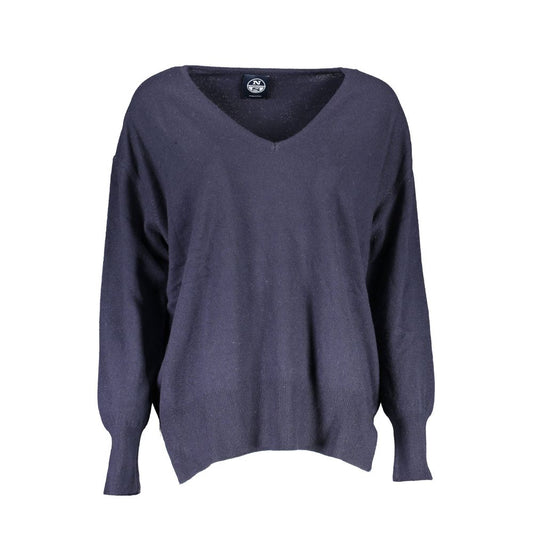 North Sails Blue Polyamide Women Sweater North Sails
