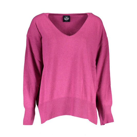North Sails Purple Wool Cashmere Sweater North Sails