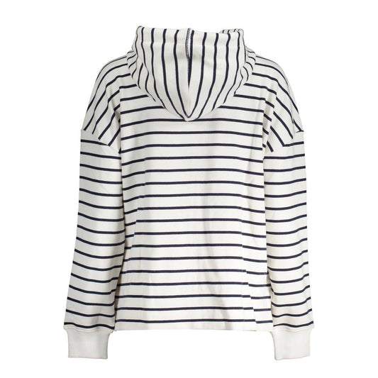 North Sails White Cotton Women's Hooded Sweater