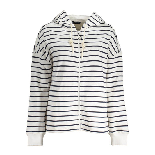 North Sails White Cotton Women's Hooded Sweater
