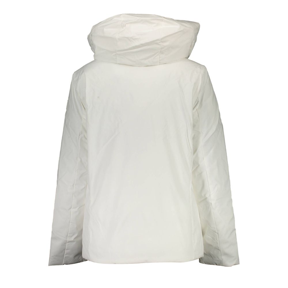 Front view with bag zipped and handles upright.