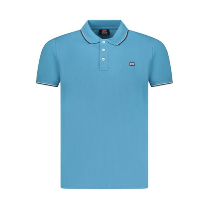 Norway 1963 Azzurro Cotton Men Polo