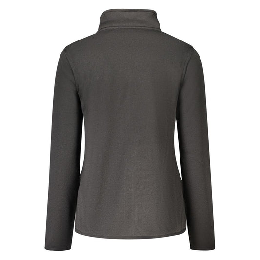 Back view of Norway 1963 Black Polyester Women Sweater showing sleek design and chic logo
